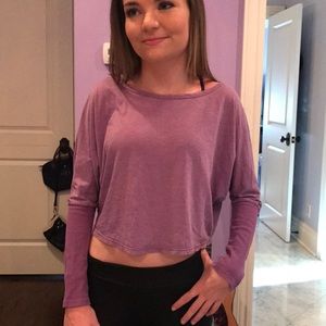 Flowy purple crow top